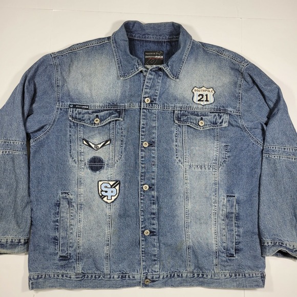 Southpole Denim Jean Jacket - Button Down - Men's XXL - RN82628 - Picture 1 of 12